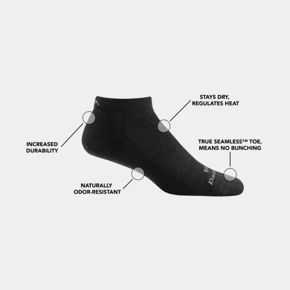 Darn Tough No Show Midweight Tactical Sock- Cushion - Image 5